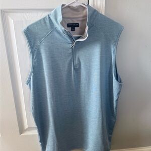 Peter Millar Blue Quarter Zip Ves